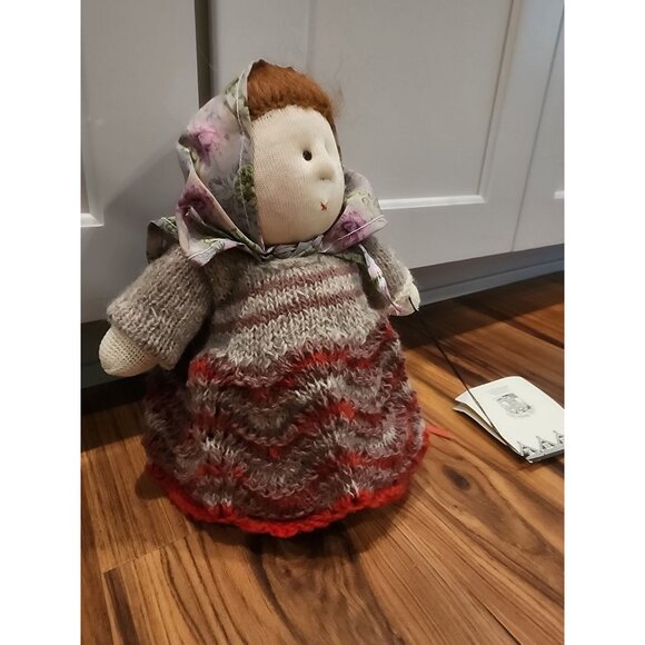 Bobita Handmade Romanian Folk Doll by Little Souls Inc 1994 – Knit Wool Dress 10 - Picture 3 of 10